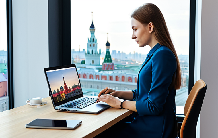 **

"A professional female programmer in a modest and stylish business casual outfit, working on a laptop in a modern, bright Moscow office with a view of the city skyline.  Fully clothed, appropriate attire, safe for work, perfect anatomy, natural proportions, high resolution, professional photography, realistic lighting, family-friendly, Москва, Россия"

**