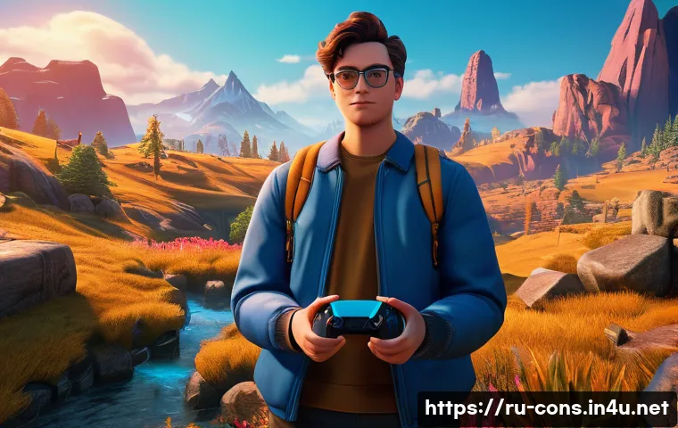 레트로 게임의 리마스터 성공 사례 - A detailed scene of a classic video game remaster setting: a nostalgic fantasy landscape with enhanc...